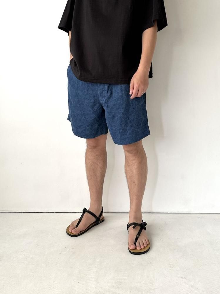 希少【outil】PANTALON LAURE ブラックインディゴリネン OUTIL PANTALON LAURE ブラックインディゴリネン