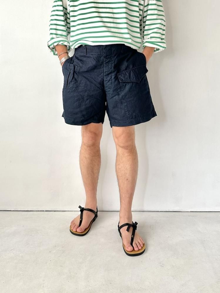 OUTIL ウティ　PANTALON HAZABROUK linen OUTIL PANTALON HAZABROUK /BLACK INDIGO - GARDEN