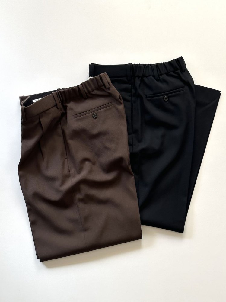 MARKAWARE ORGANIC WOOL SURVIVAL CLOTH DOUBLE PLEATED TROUSERS