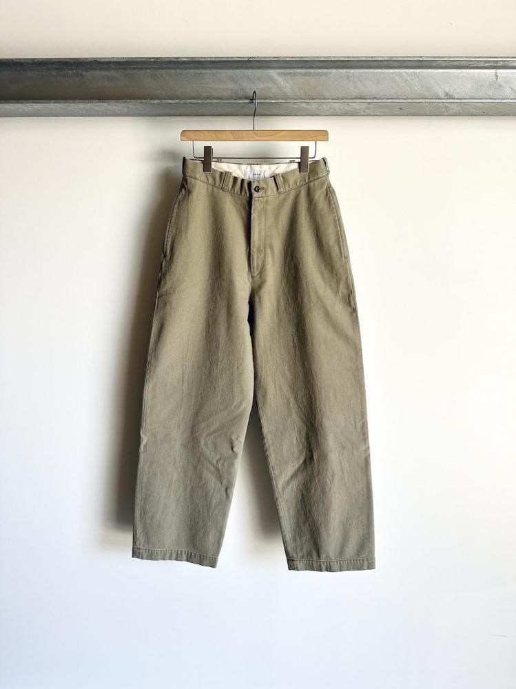 SALE!marka ORGANIC COTTON GABARDINE U.S.ARMY CHINO TROUSERS