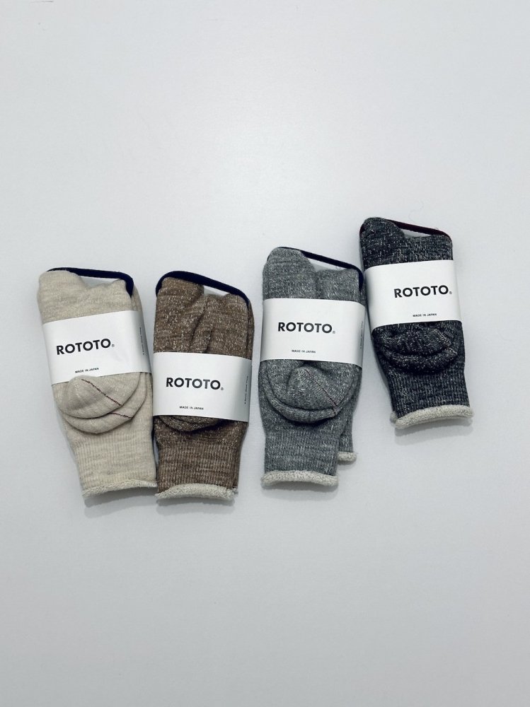 ROTOTO DOUBLE FACE CREW SOCKS