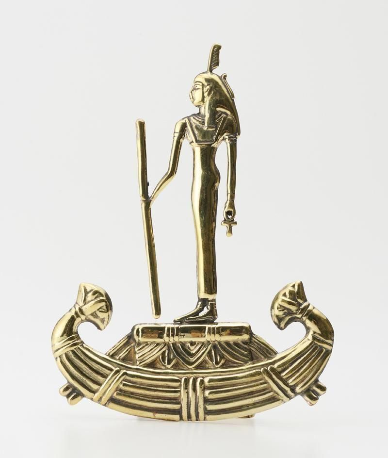 マアト神】太陽の船に乗る古代エジプト神 – エジプト産真鍮