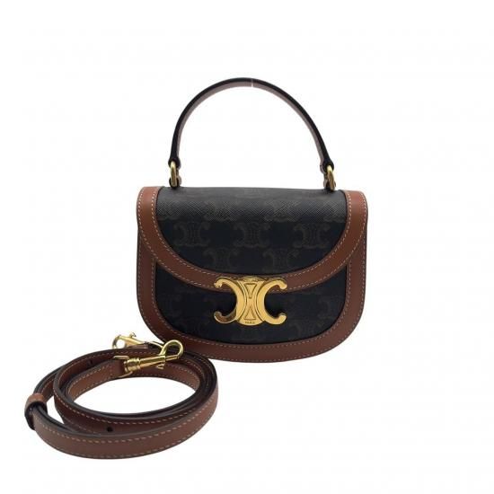 セリーヌ ブザス トリオンフ 2WAYショルダーバッグ キャンバス