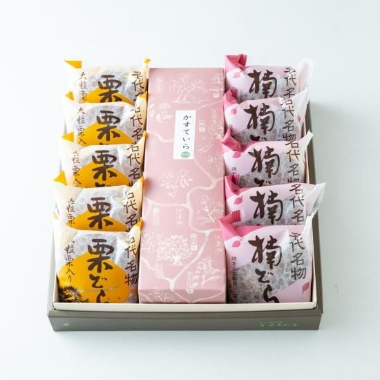 楠どら／栗どら／カステラ 箱入|大阪北河内銘菓「まむ多