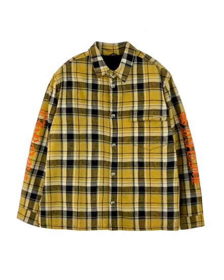 CHROME HEARTSSHIRTS M WORKNYELLOW PLAID2023