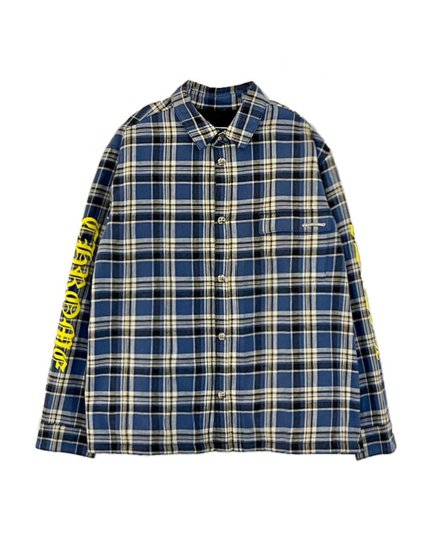 CHROME HEARTSSHIRTS M WORK'NBLUE PLAID