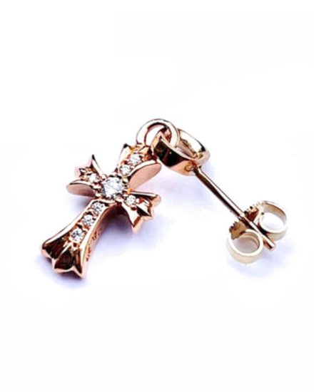 CHROME HEARTS22K EARRING BABYFAT / PAVE DIAGOLD2023