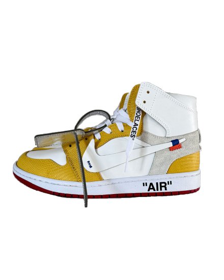 GLSAJ1- THE TEN CANARY YELLOW  LIZARD LUXHIGH CUT SNEAKERSEASON 5