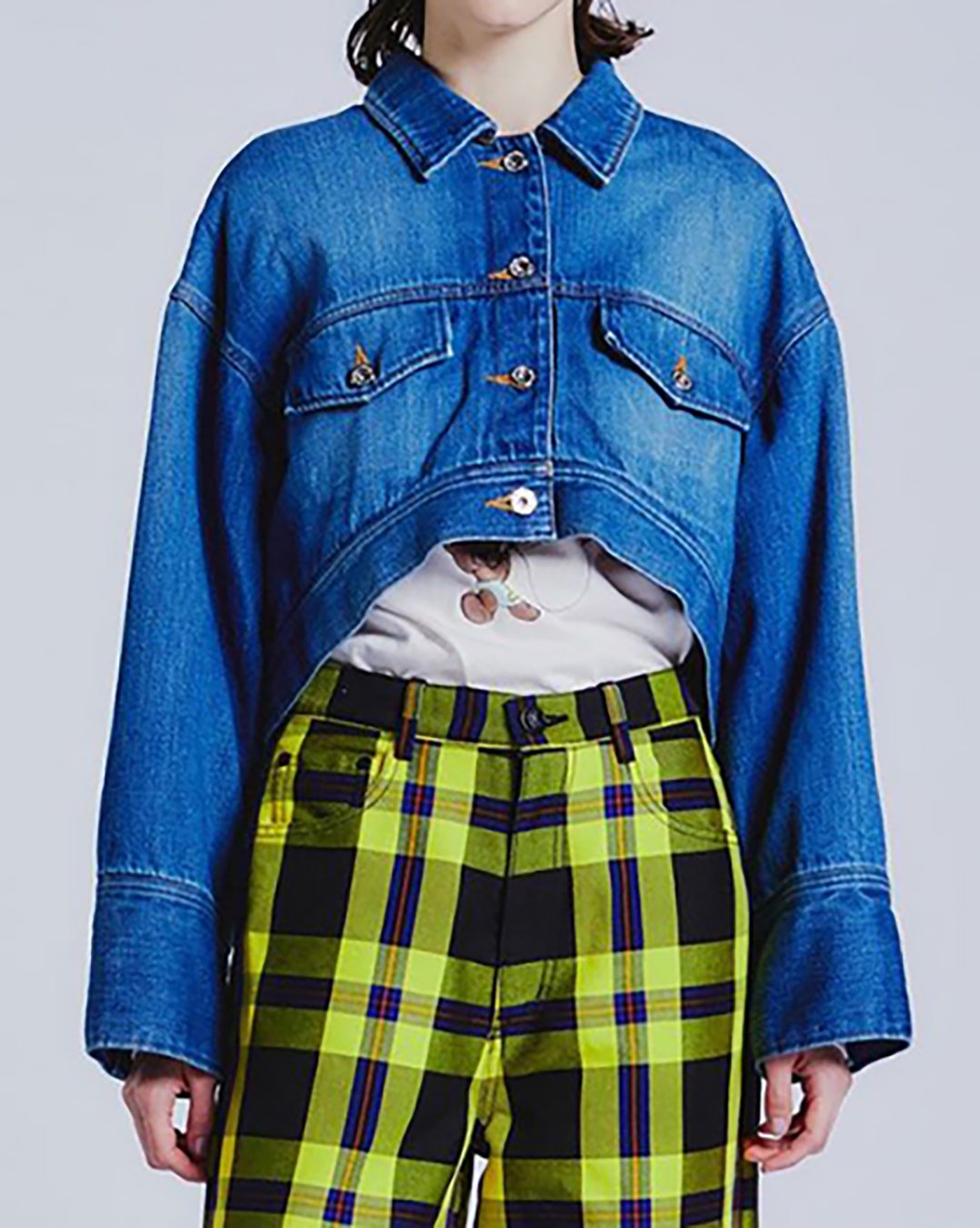 DOUBLE STANDARD CLOTHING｜CROPPED DENIM JACKET｜BLUE｜2024SS｜正規