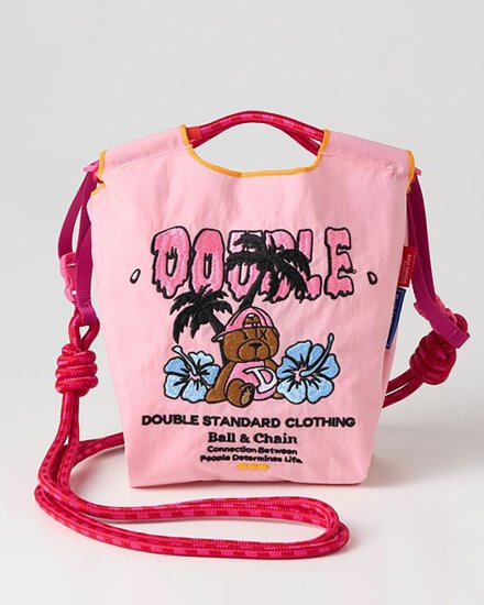 DOUBLE STANDARD CLOTHING  BALL&CHAINRESORT BEAR SHOULDER BAGPINK2024SS