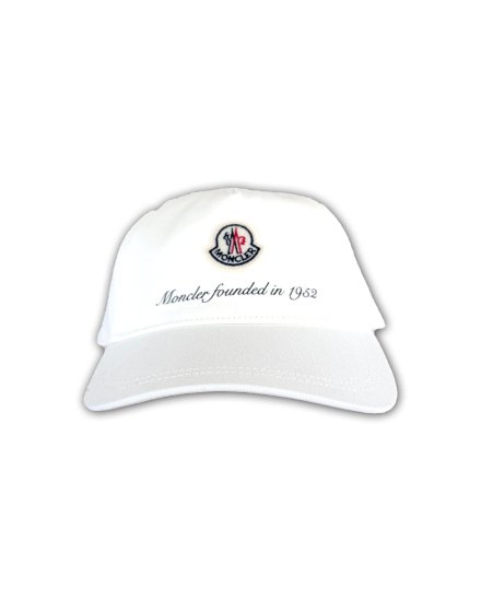 MONCLER HOMMEBASEBALL CAP WHITE2024ղ