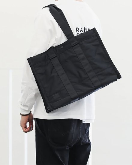 RAMIDUS BLACK BEAUTYTOTE BAG(M)BLACK2024SS