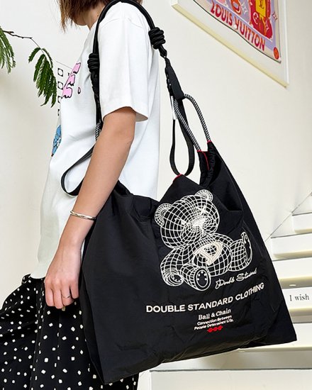 DOUBLE STANDARD CLOTHING  BALL&CHAINNEAR FUTUREBEAR SHOPPING BAGBLACK2024ղ