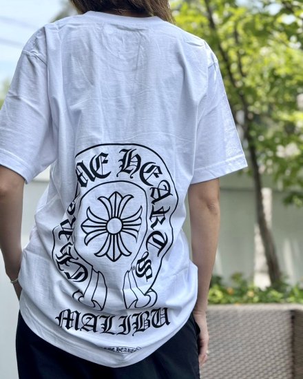 CHROME HEARTS "MALIBU Limited"SS T-SHIRTS MAL-8WHITE 2024