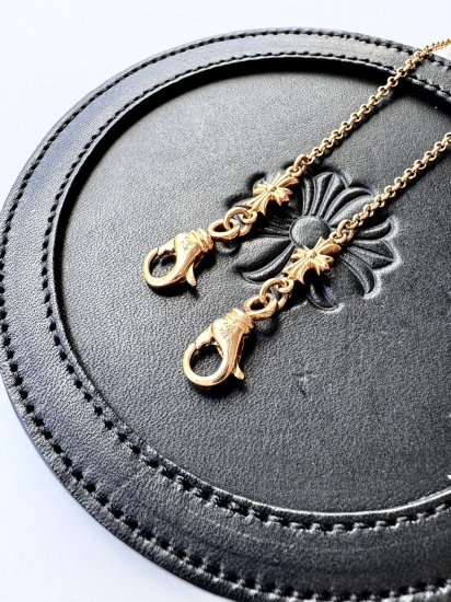 CHROME HEARTS 22K ROLL CHAIN 2CLIP TINY E CH PLUS22K GOLD2024