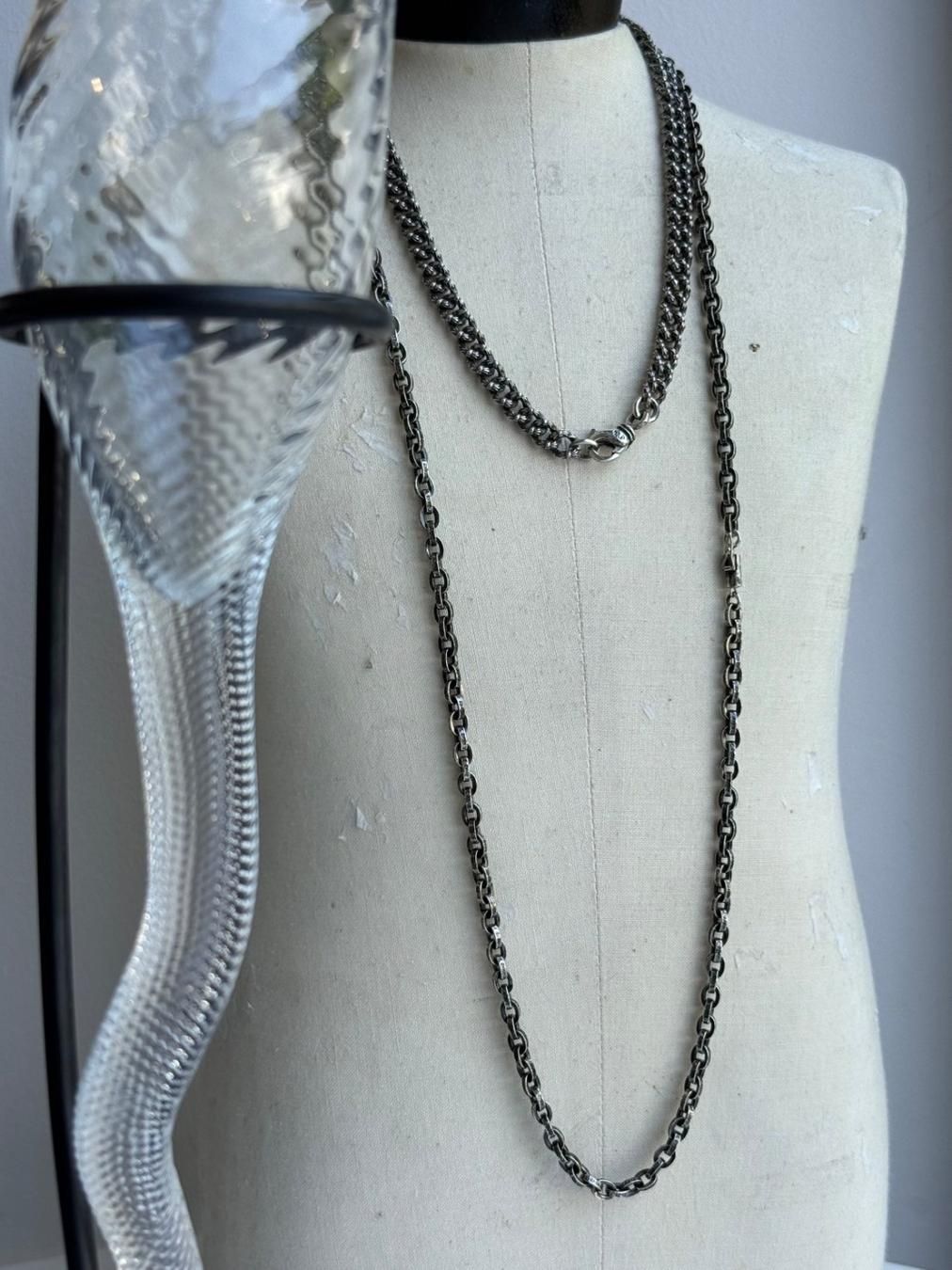 CHROME HEARTS ｜ SLV NECKLACE XTRA FANCY MINI #8｜925 SILVER｜2024