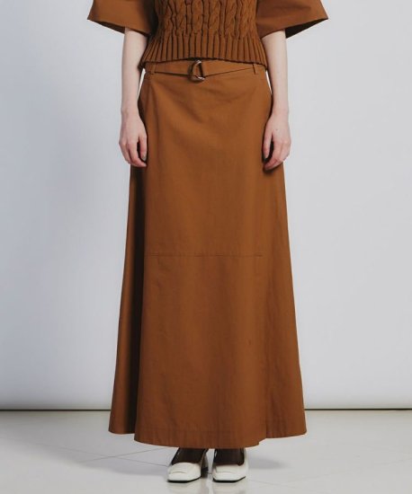 SOV.SLIT LONG SKIRTCAMEL2024