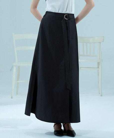 SOV.SLIT LONG SKIRTBLACK2024