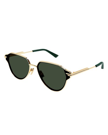 BOTTEGA VENETASUNGLASSESGOLD/GREEN2024ղ