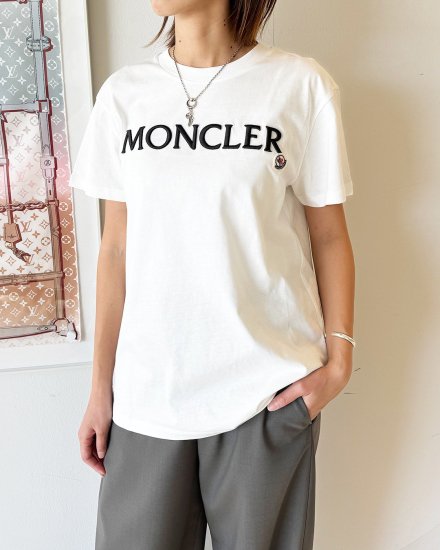 MONCLER FEMMEMAGLIA MANICHE CORTEWHITE2024