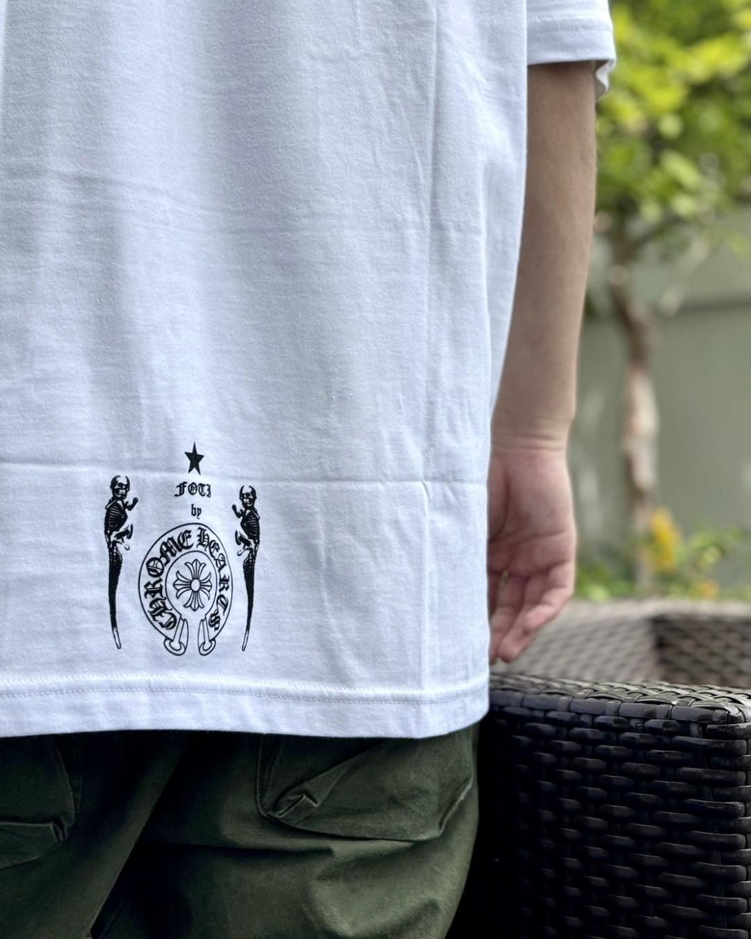 最終値下げ！【正規品Chrome Hearts 】Foti ホワイト Tシャツ Chrome Hearts x Foti Logo T shirt (L) – fordgarmz