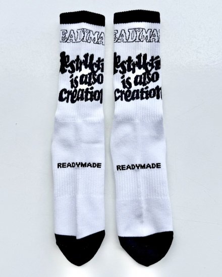 READYMADESOCKS DESTRUCTIONWHITE2024