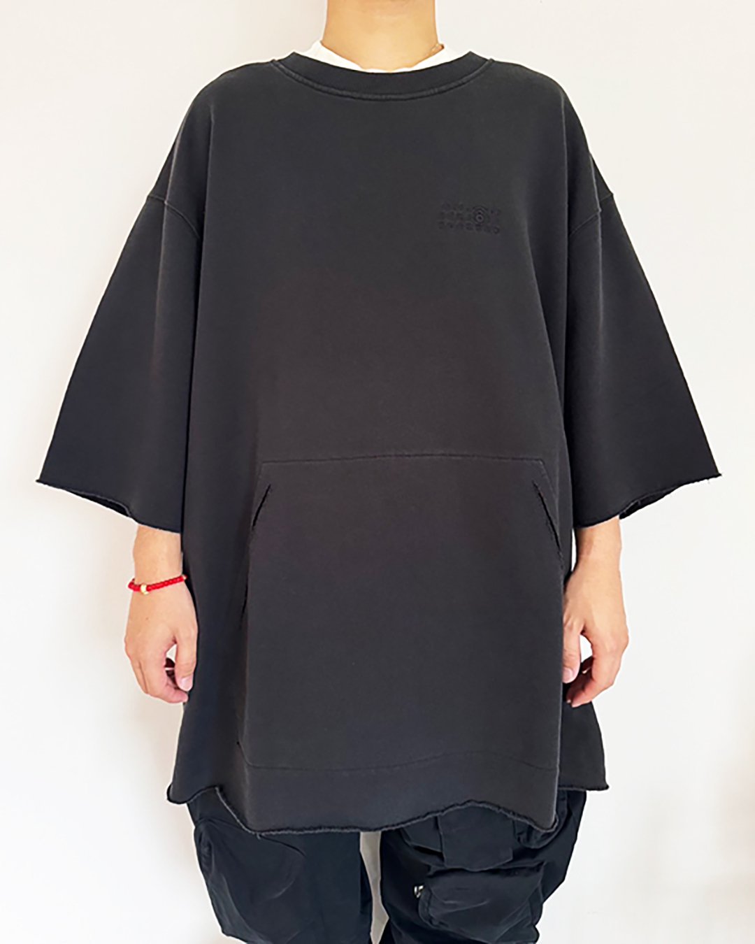 MM6 MAISON MARGIELA｜SHORT SLEEVE SWEAT｜WASHED BLACK｜2024秋冬｜正規 通販 S.CURVE  STUDIO エスカーブスタジオ