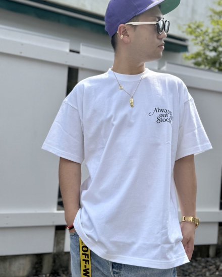 ALWAYS OUT OF STOCKPLAY LOGO S/S TEEWHITE 2024ղ