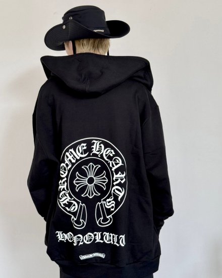 CHROME HEARTS ZIP UP HOODIE HON-8BLACK HONOLULU Limited