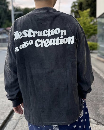 READYMADELS T-SHIRTS DESTRUCTIONBLACK2024