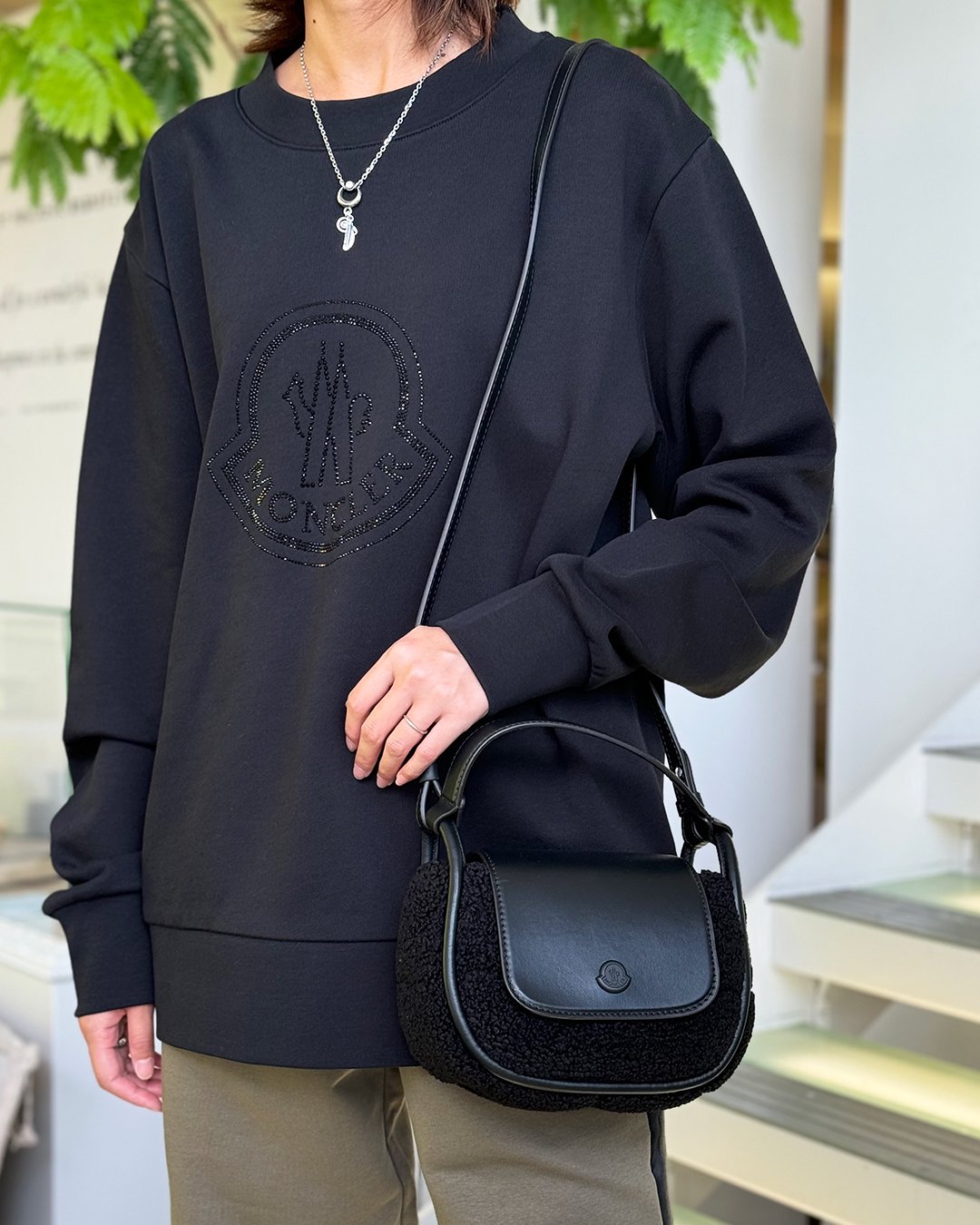 MONCLER FEMME｜TIARNA MINI BAG｜BLACK｜2024秋冬｜正規 通販 S.CURVE STUDIO エスカーブスタジオ