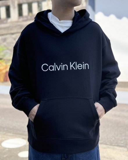 CALVIN KLEIN JEANSLS STANDARD LOGO TERRY PO HOODIEBLACK2024