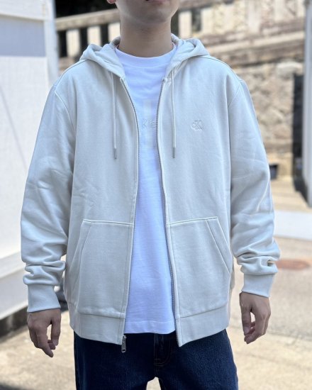 CALVIN KLEIN JEANSLS ARCHIVE LOGO FLEECE FZ HOODBEIGE2024