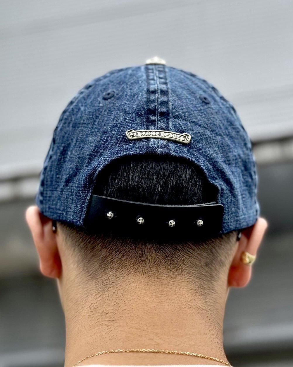 CHROME HEARTS｜SLOUCHY 5 PANEL GARAGE CAP｜WASH DENIM｜2024