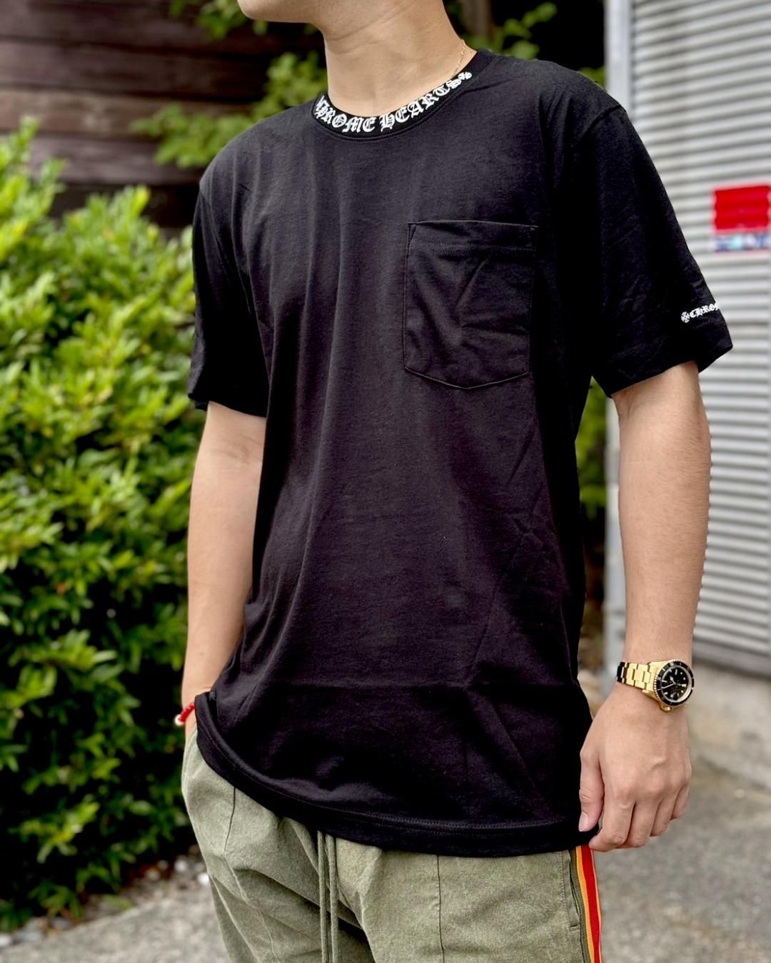 Chrome Hearts ブラック サーマルクスロール　 Tシャツ Chrome Hearts ブラック サーマルクスロール Tシャツ クロム
