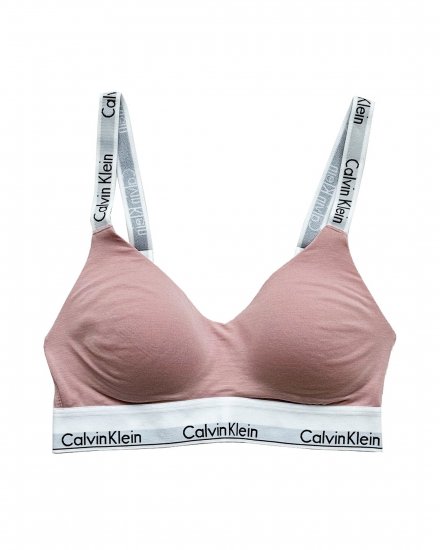 CALVIN KLEIN UNDERWEAR WOMENSLIGHTLY LINED BRALETTEPINK BEIGE2024