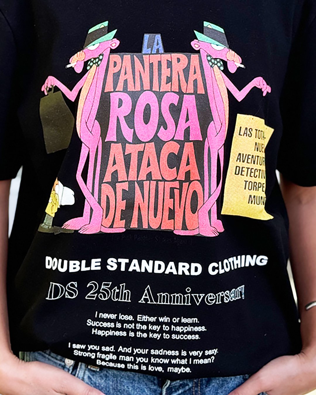 DOUBLE STANDARD CLOTHING×PINK PANTHER｜COLLABORATION T-SHIRT｜BLACK｜2024秋冬｜正規  通販 S.CURVE STUDIO エスカーブスタジオ