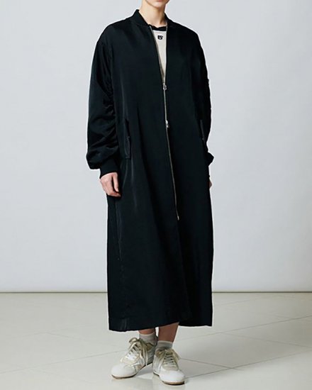 ESSENTIALNYLON LONG BLOUSONBLACK2024