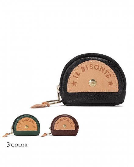 IL BISONTEáڿCOIN PURSEGREEN/BROWN/BLACK2024