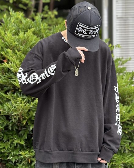 CHROME HEARTS  CREW NECK SWEAT CL-1  BLACK2024