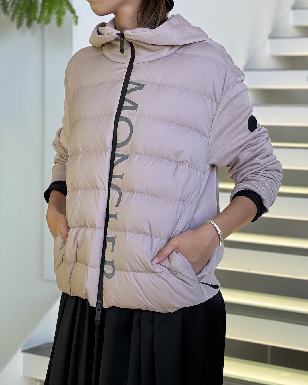 MONCLER FEMMEZIP UP CARDIGANLIGHT PINK2024