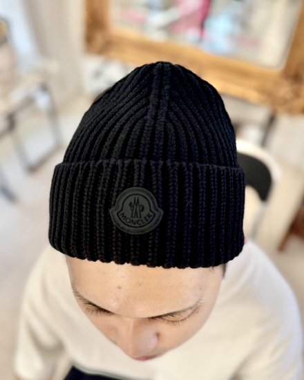 MONCLER HOMMEKNIT CAPBLACK2024