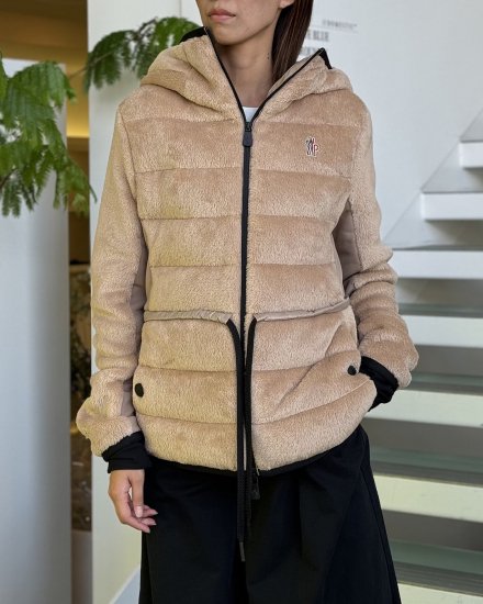 MONCLER GRENOBLE FEMMEZIP UP CARDIGANBEIGE2024