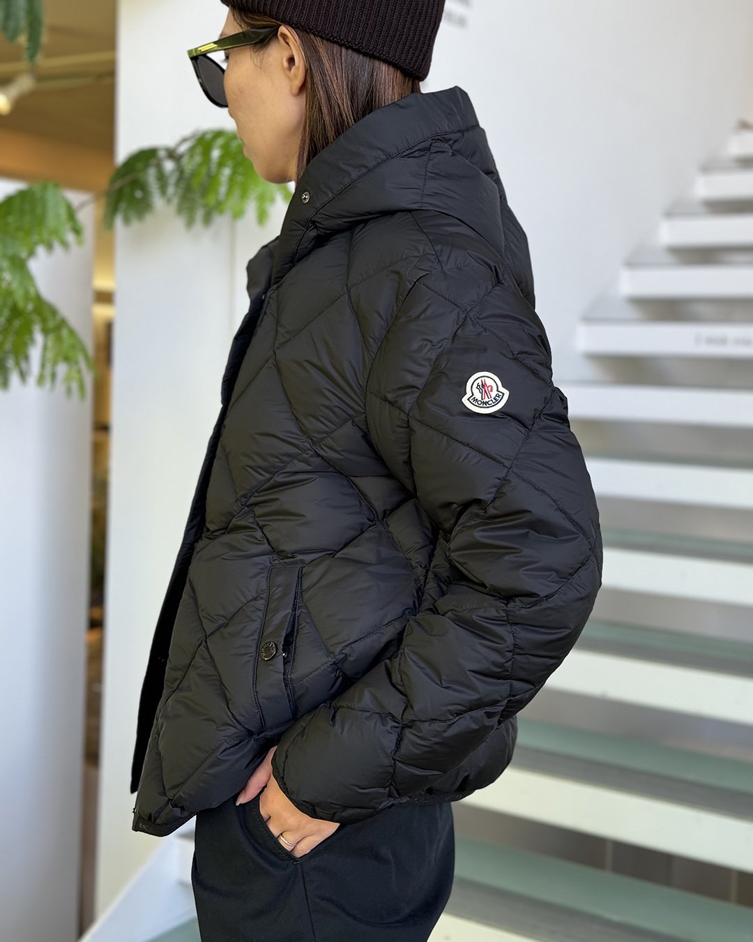 MONCLER FEMME｜ARVOUIN JACKET｜BLACK｜2024秋冬