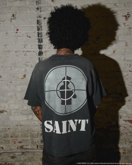 SAINT Mxxxxxx  PUBLIC ENEMYPE_SS TEE / SNT ENEMYBLACK2024