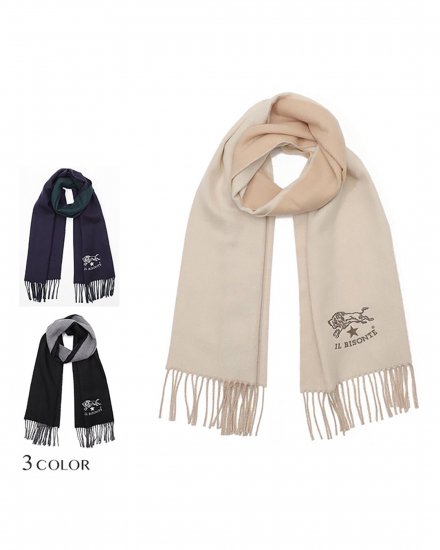 IL BISONTESCARFNAVY/BEIGE/BLACK2024