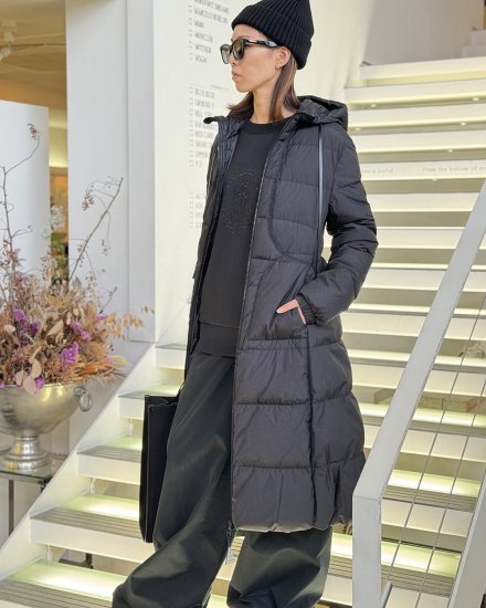 MONCLER FEMMEIDOCRASE LONG COATBLACK2024