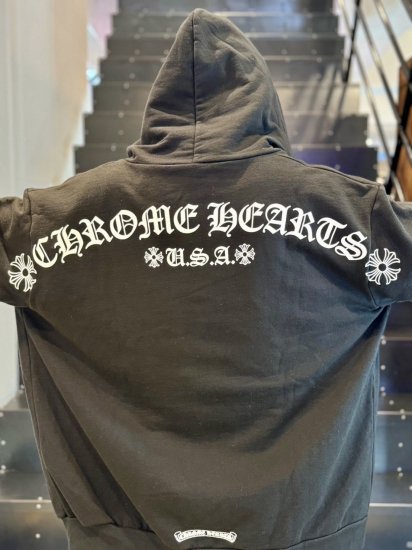 CHROME HEARTS  ZIP UP HOODIE CL-4BLACK 2024