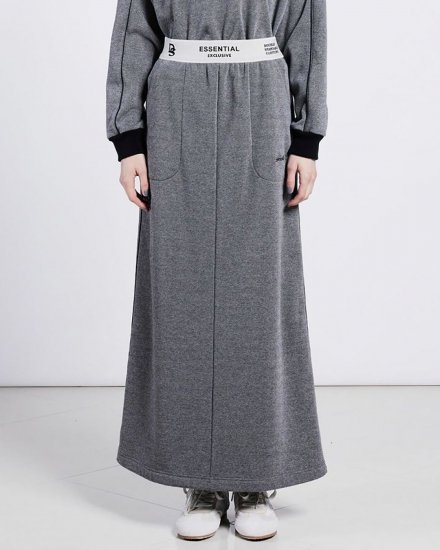 ESSENTIALBOMBER HEAT MAXI SKIRTGREY2024