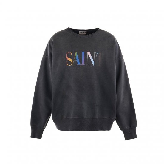 SAINT MxxxxxxCREW NECK SWEAT / RAINBOW SNTBLACK2024